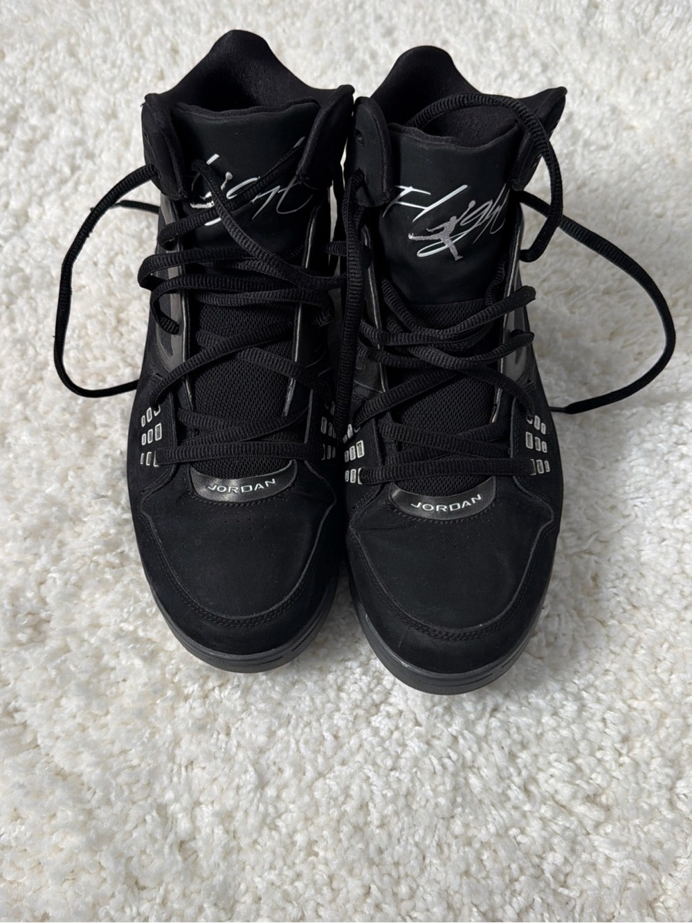 Jordan Black High-Top Basketball Sneakers